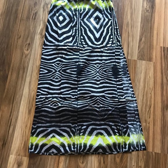 Line & Dot Zebra Print Neon Maxi - Picture 8 of 10